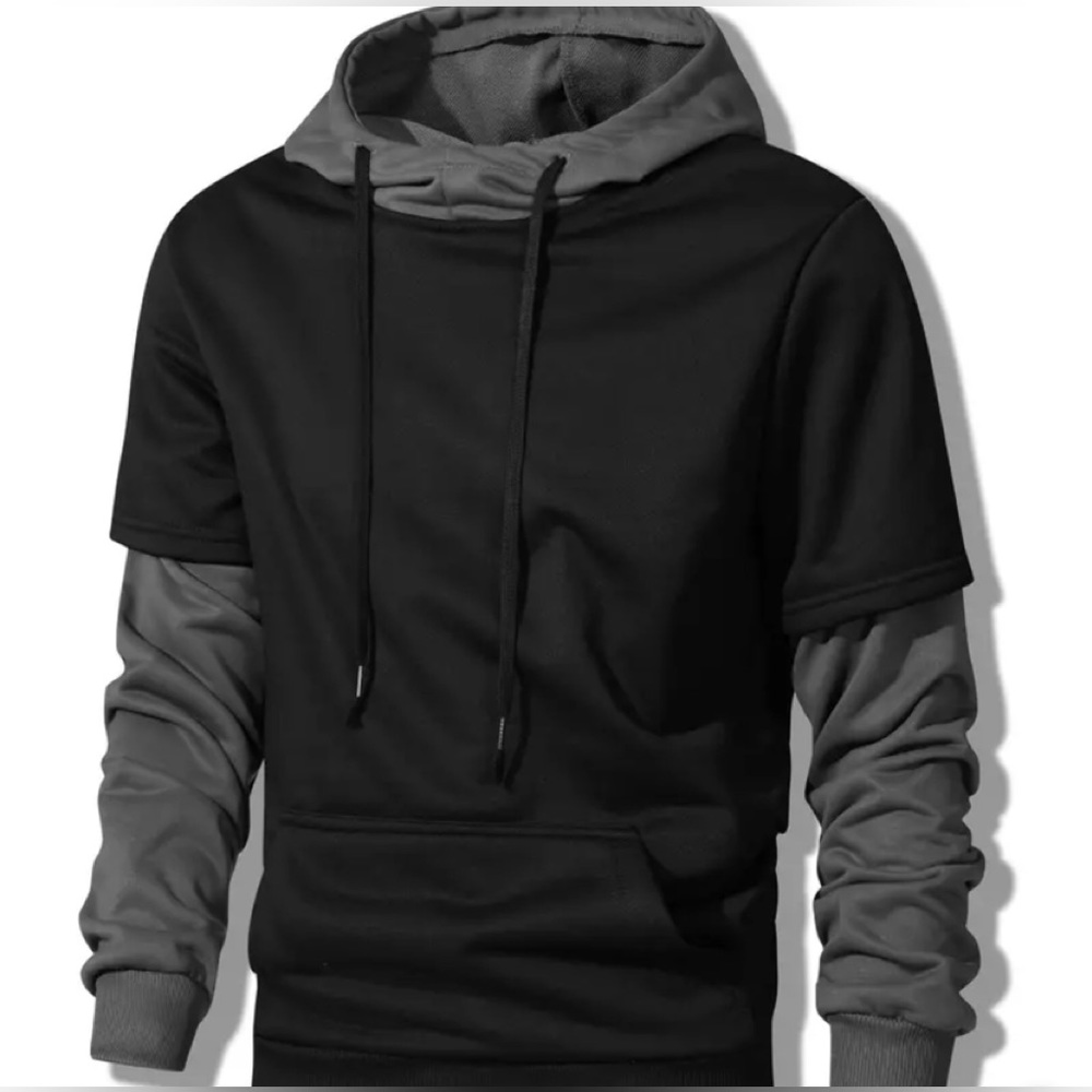 New, never worn layered look hoodie